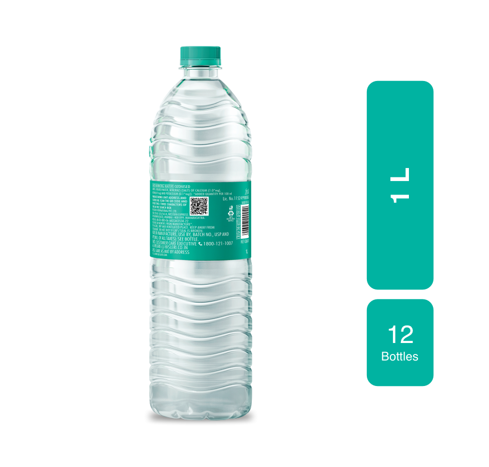 label on Bisleri 1 L Packaged Drinking Water